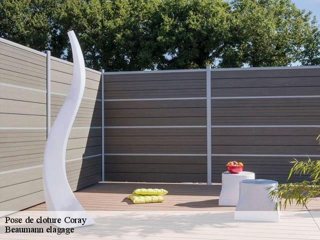 Pose de cloture coray-29370 Beaumann elagage